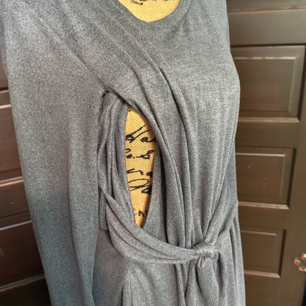 Latched Mama Long Sleeve Nursing Dress - Picture 2 of 4